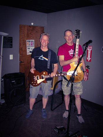 Gold-top Les Paul night!  JD Stefan and Trent Hill are the proud papas.
