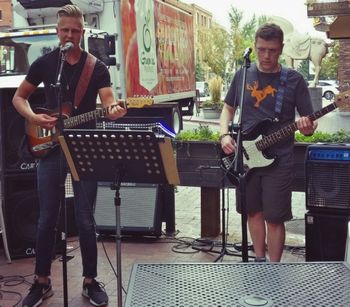 Faith Healers! Johnny Butler and Dennis playing at Meraki Greek Street Food in downtown Boise
