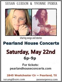 Yvonne Perea & Susan Gibson at Pearland House Concerts
