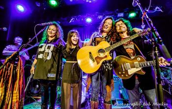 Lauren Murphy CD Release show Sweetwater Music Hall Sunshine Garcia, Jessica Fierro, Lauren Murphy, & Mark Karan 2015 by Bob Minkin Photography
