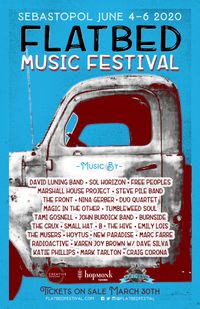 POSTPONED!!  Flatbed Music Festival - Songwriters in the Round with Emily Lois and Karen & David Silva