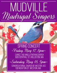 Mudville Madrigal Singers Spring Concert