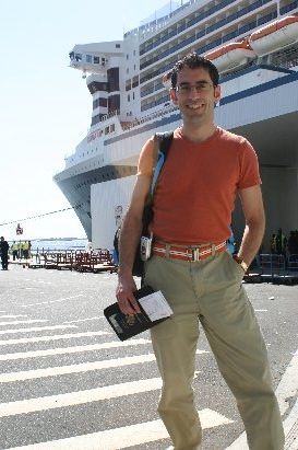 Brian Getting on QM2  in Brooklyn
