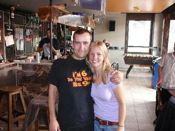 Benoit and Jules inside Ben's new bar De Statie.
