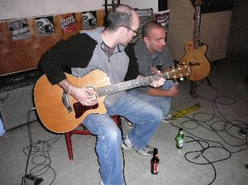 John and our new friend, Tony, jammin'.
