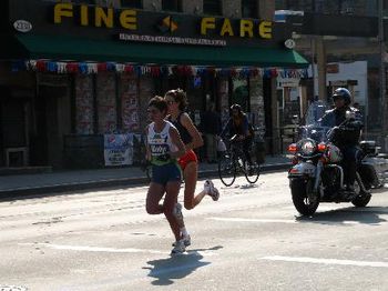 The "rabbit" and the women's winner of the NYC marathon!
