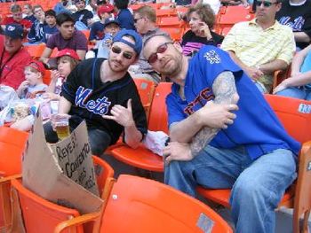 The practice squad: Chris and Sculls on Day 2 at RFK.
