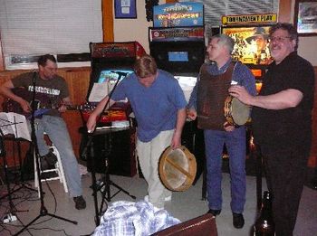 Chris, Johnny, Jeremy and Steve jammin'
