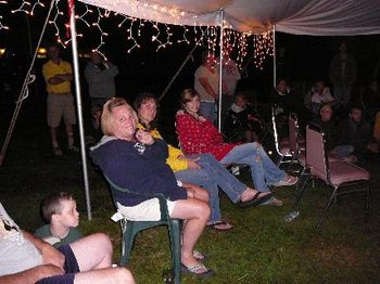 Some of the great crowd under the tent at the KOA.
