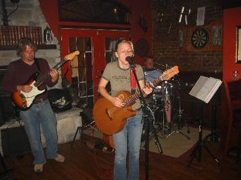 JL, Jules and Johnny at the Pub
