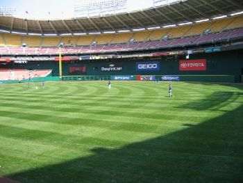 A cool shot of this massive stadium.
