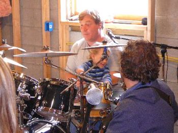 Johnny and James rehearsing for the LOME Fest.
