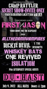 FREE CONCERT & BE PART OF FIRST JASON's "THE SCAPEGOAT" VIDEO SHOOT 