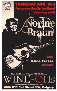 An acoustically inclined evening with Norine Braun