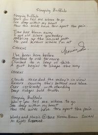 Handwritten Lyric Your Choice