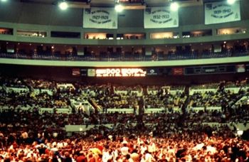 1 Madison Square Garden crowd. Playing with the Five Satins for Richard Nadar Oldies Revival Mid 80

