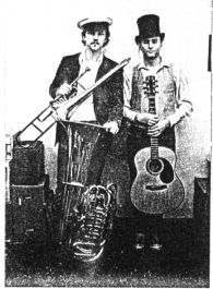 First duo with Dane Marion on Tuba and trombone playing ragtime & blues- Ithaca NY late 70's
