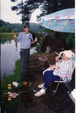 Me And My Mother Lois Carden Fishing At Cedar Crove Lakes
