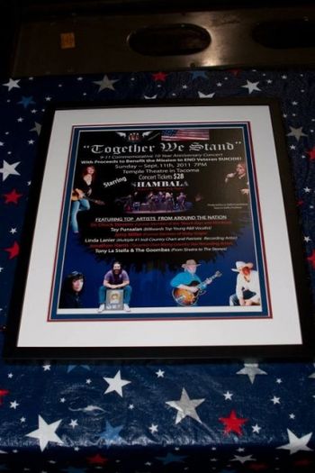 Auctioned 9/11 10 Year Commemorative Concert poster
