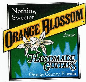 Proudly playing a handmade Orange Blossom Guitar from the Guitar Factory - Orlando, Florida
