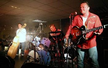 Martin, Andy, Dave at The Wozwolf motorbike festival
