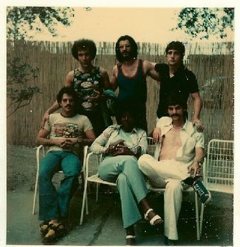 A blast from the past!!! - The year, 1976, & my band, known as Exit, was on the road as disco queen Gloria Gaynor's backup band. Here we all are: top row (left to right) Billy Mintz, Me, Chuck Loeb (bottom row) Lawrence Feldman, Gloria, David Katzenberg
