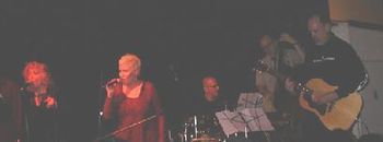 On Drums With Singer Carla Lother - CB's Gallery, NYC 2004 (That's Richie Stotts, Formerly Of The Plasmatics, On The Far Right)
