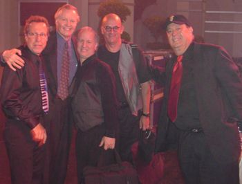 With Jon Voight & the Chabad Telethon band, Los Angeles, CA 9/10/06 - From left to right, that's Yaron Gershovsky, Jon, Pete Cannarozzi, Me & Harry Max
