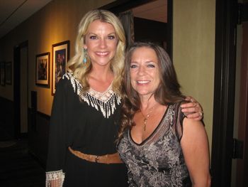 August 5, 2014. Sydney Friar, who made her Opry debut on this night, and Carlene.
