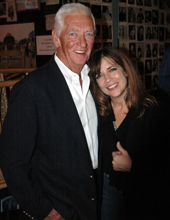 September 27, 2005. The Bluebird Cafe, Nashville, TN. Carlene and her dad Carl Smith after "An Evening with Carlene Carter."
