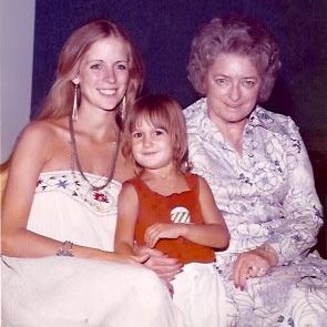 Carlene, daughter Tiffany, grandma Maybelle Carter.
