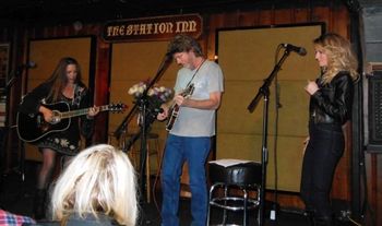 April 8, 2014. The Station Inn. Nashville, TN. Thank you to Music City Mike for this photo from the Carter Girl CD release show with special guests Sam Bush and Elizabeth Cook!
