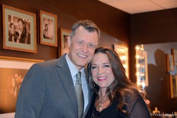 July 13, 2016. Opry announcer Bill Cody and Carlene.
