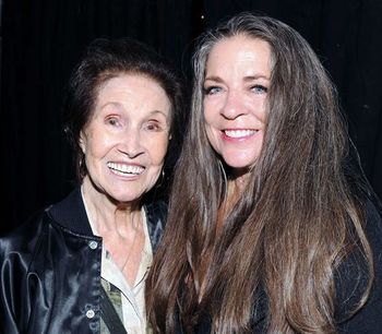 June 7, 2019. Nashville Palace. "This picture is so precious to me! Me and Jan Howard. A true country legend, but most of all to me she has been family! I have known her all my life. She has been my Auntie, my girlfriend, my safe haven from crazy ex-husbands at times, and always there if I called! I love and admire her so much!" Photo by Vicki Langdon.
