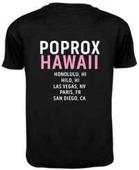 POPROX BLK with WHITE PINK 5 CITIES T-SHIRT