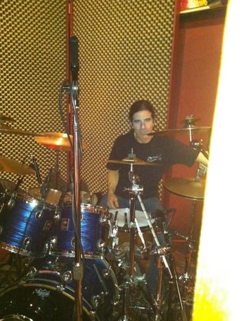 Andy Hamburger on drums ...Red Room at Cue Recording, Falls Church VA
