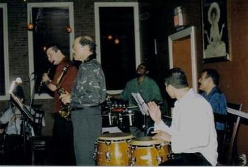 My first Quintet featuring Hilton Ruiz, Jimmy Delgado, Bobby Porcelli & Gregg August
