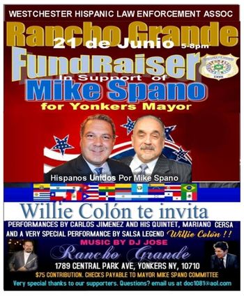 Willie Colon for Mike Spano fundraiser 2019
