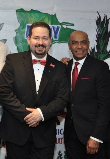 with Wilson Terrero at his Red Dinner Gala. Dominican Cultural Association of Yonkers INC

