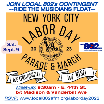 Local 802 Labor Day Parade 2023
