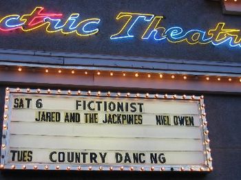 My first Marquee, and they mis-spelled my name...
