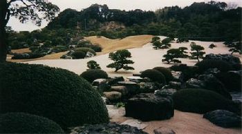 When humans work in harmony with nature. Adachi Museum garden in Shimane prefecture.  How can you not be pagan!
