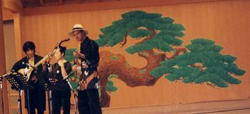 Pagans, Akazawa, Reiko Daiomon and Rhodes, at Nara's NOH THEATRE, Nara Park, 2003
