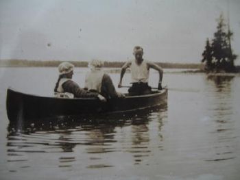 My paternal grandfather Canoeing with his stepsisters in Algonquin park.   the love of nature has always been big in my family.
