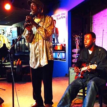 EddieJrLarry_BuddyGuys_2014_71 Larry sings with brother Eddie Taylor JR., Buddy Guys Legends Sept. 2014
