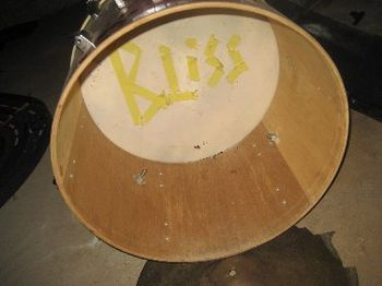 First kick drum hahaha. I was like what - 16, 17 when I played on this in Blisst-X
