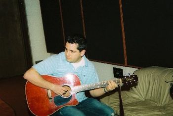 Tim Beckman Works On "I WALK AWAY" Arrangement In Studio and Warms Up For The Vocal Track Take
