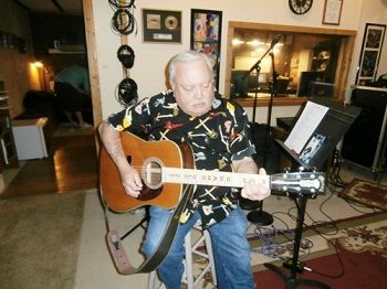 Lynn B with Opry Guitar at Mon Hills Session--WVU
