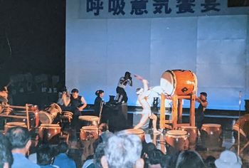 Bisei 1st Shakuhachi festival and me in Odaiko
