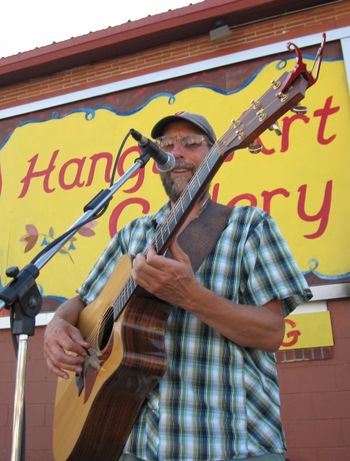 Playing at a Farmer's Market in Arlee, MT.
